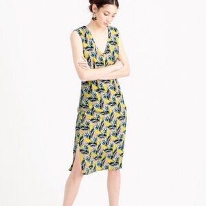 J. Crew 100% Silk Careerwear Midi Dress